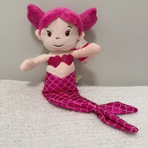 Sparkling Pink Mermaid Stuffed Toy